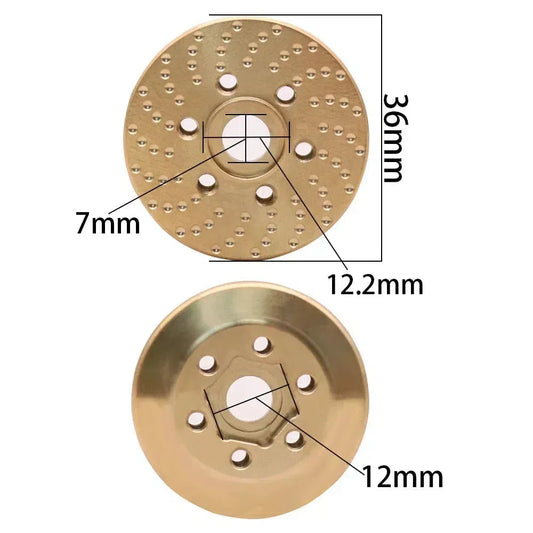 Brass Wheel Hex Hub Weights