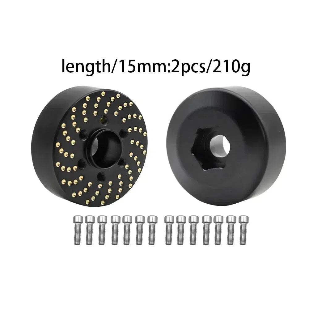 Brass Wheel Hex Hub Weights