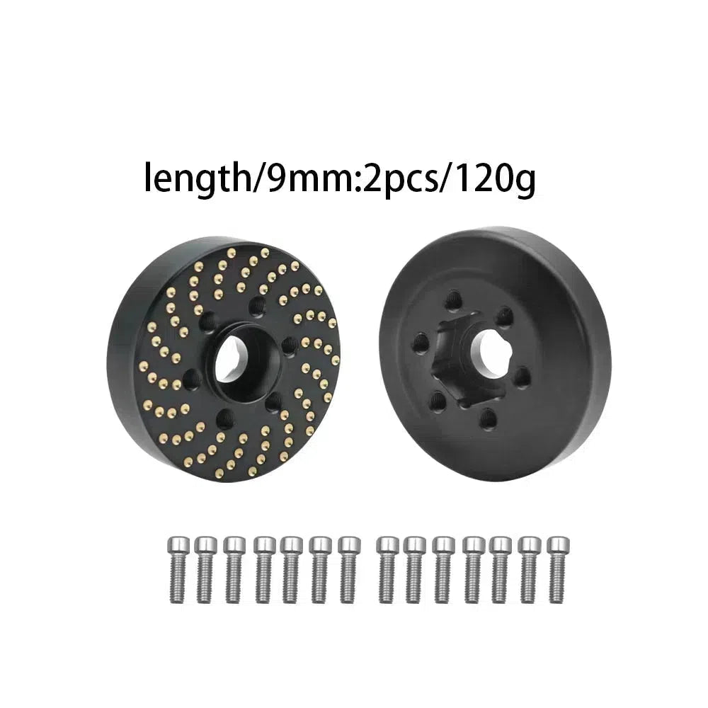 Brass Wheel Hex Hub Weights