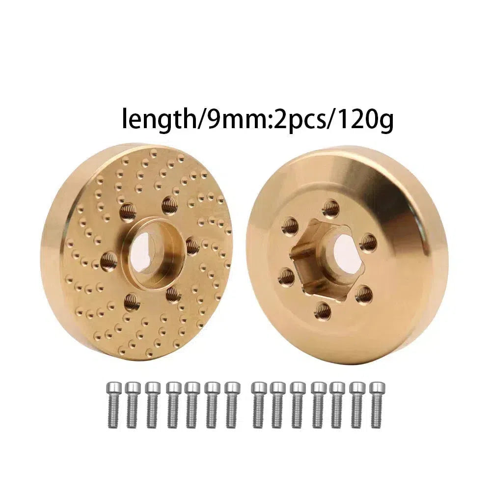 Brass Wheel Hex Hub Weights