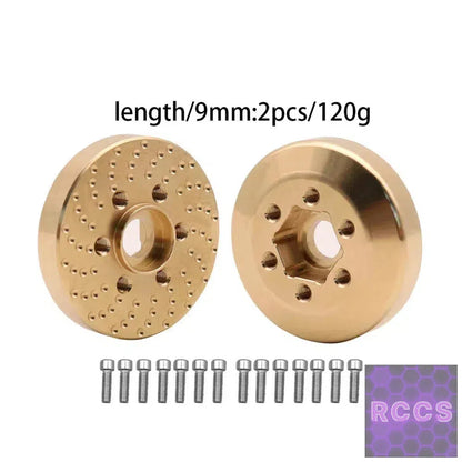 Brass Wheel Hex Hub Weights