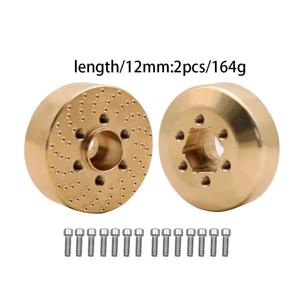 Brass Wheel Hex Hub Weights