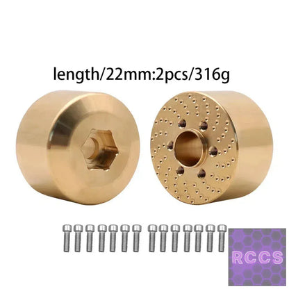 Brass Wheel Hex Hub Weights