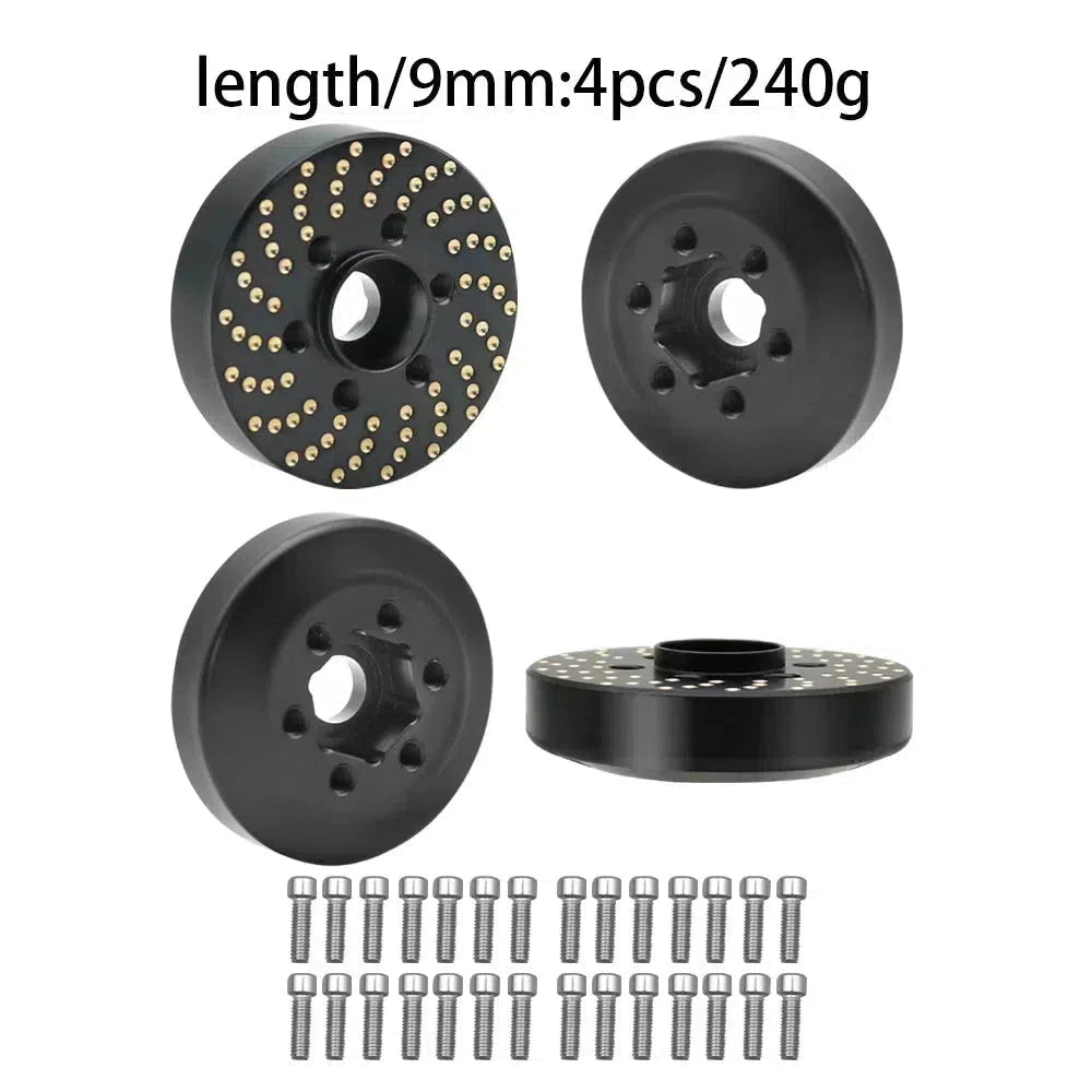 Brass Wheel Hex Hub Weights
