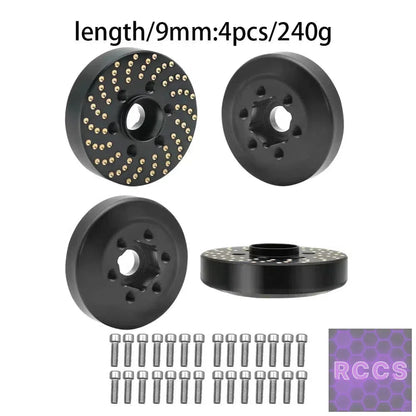 Brass Wheel Hex Hub Weights
