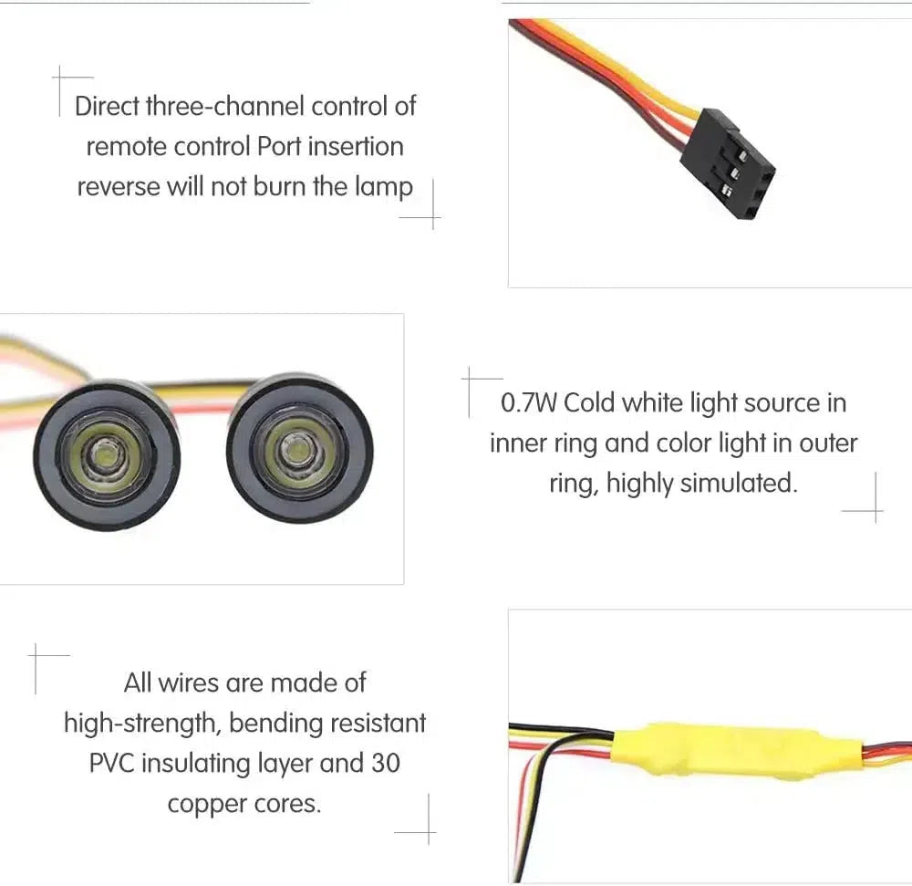 RGB Axial Capra Wireless Headlights