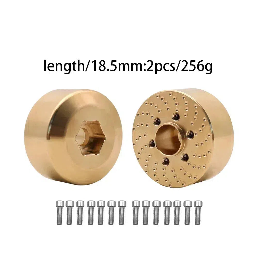Brass Wheel Hex Hub Weights