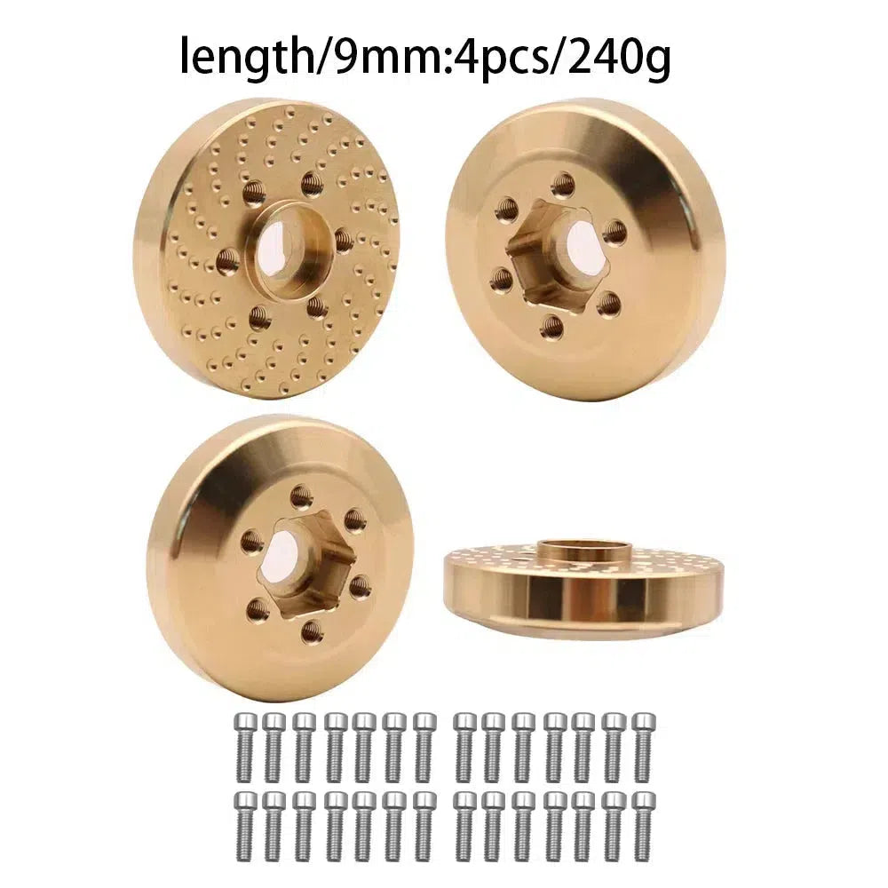 Brass Wheel Hex Hub Weights