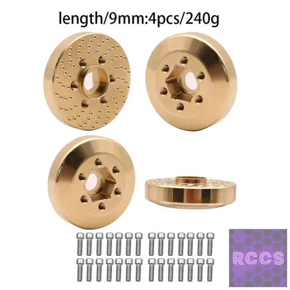 Brass Wheel Hex Hub Weights
