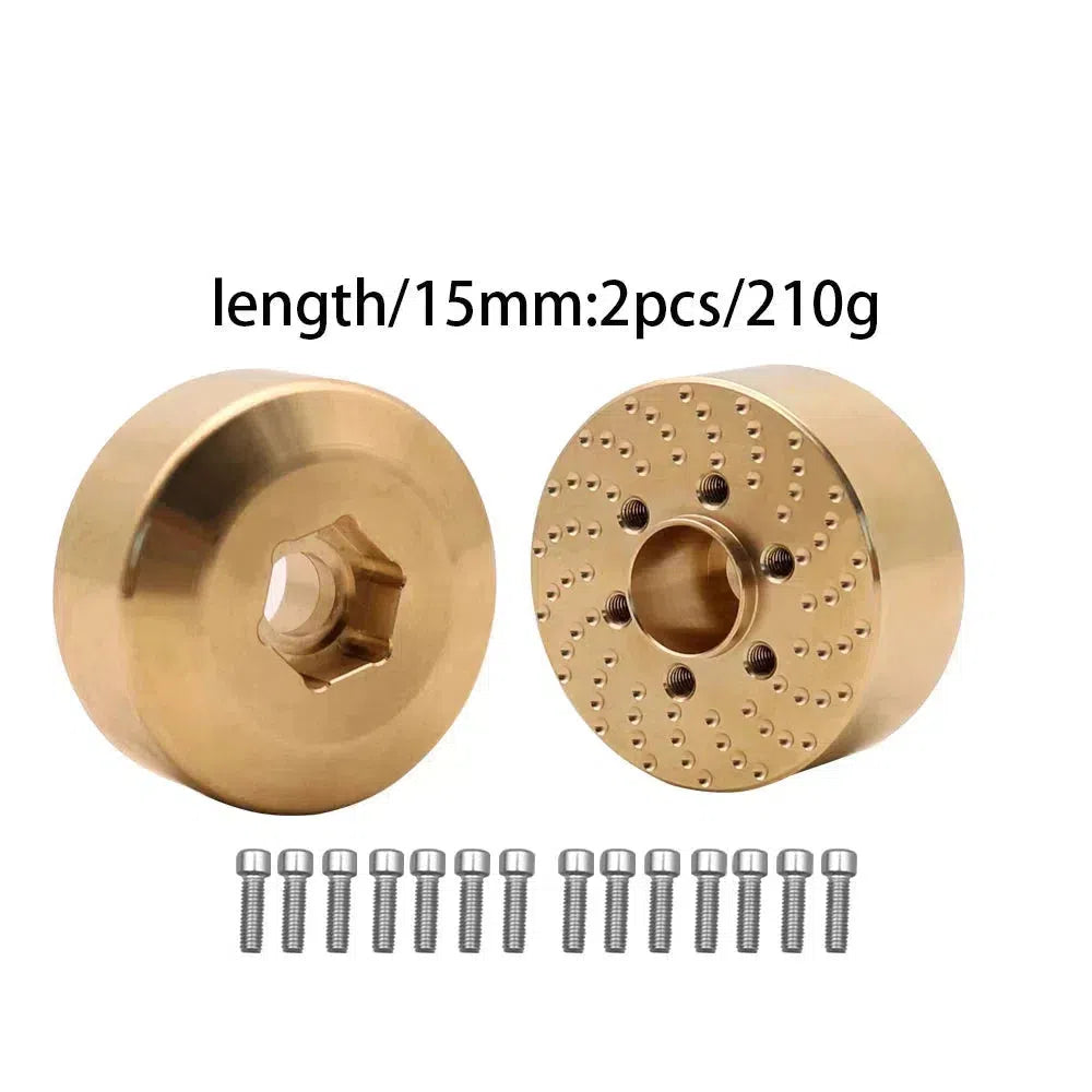 Brass Wheel Hex Hub Weights