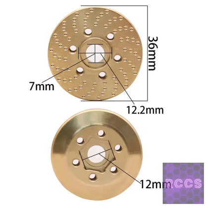 Brass Wheel Hex Hub Weights