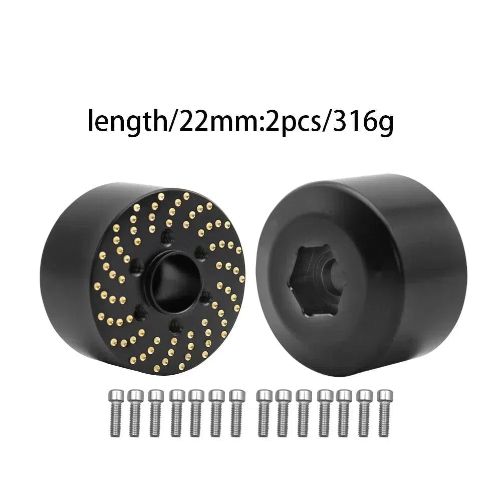 Brass Wheel Hex Hub Weights