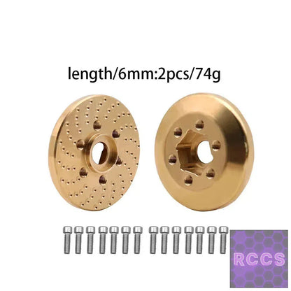 Brass Wheel Hex Hub Weights
