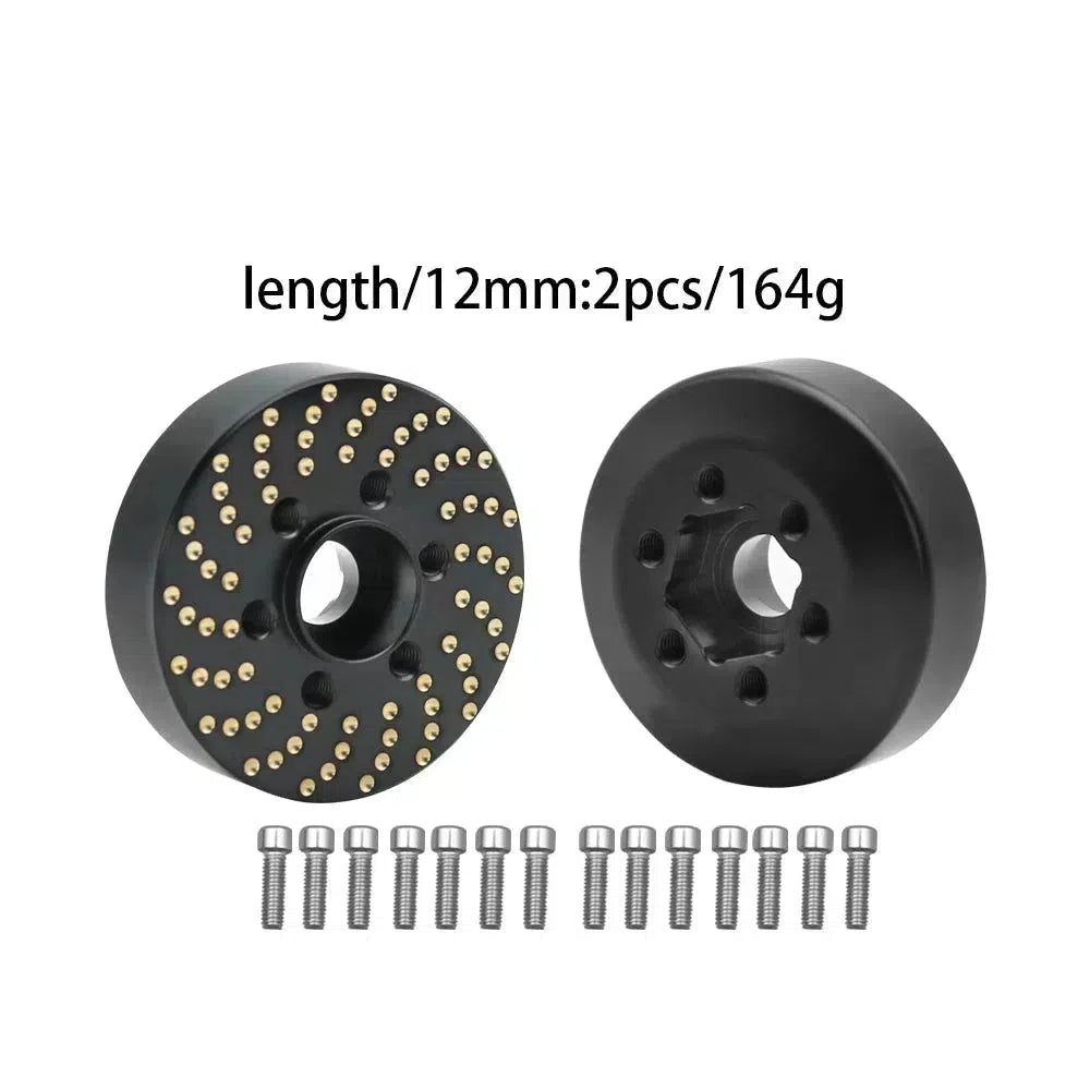 Brass Wheel Hex Hub Weights