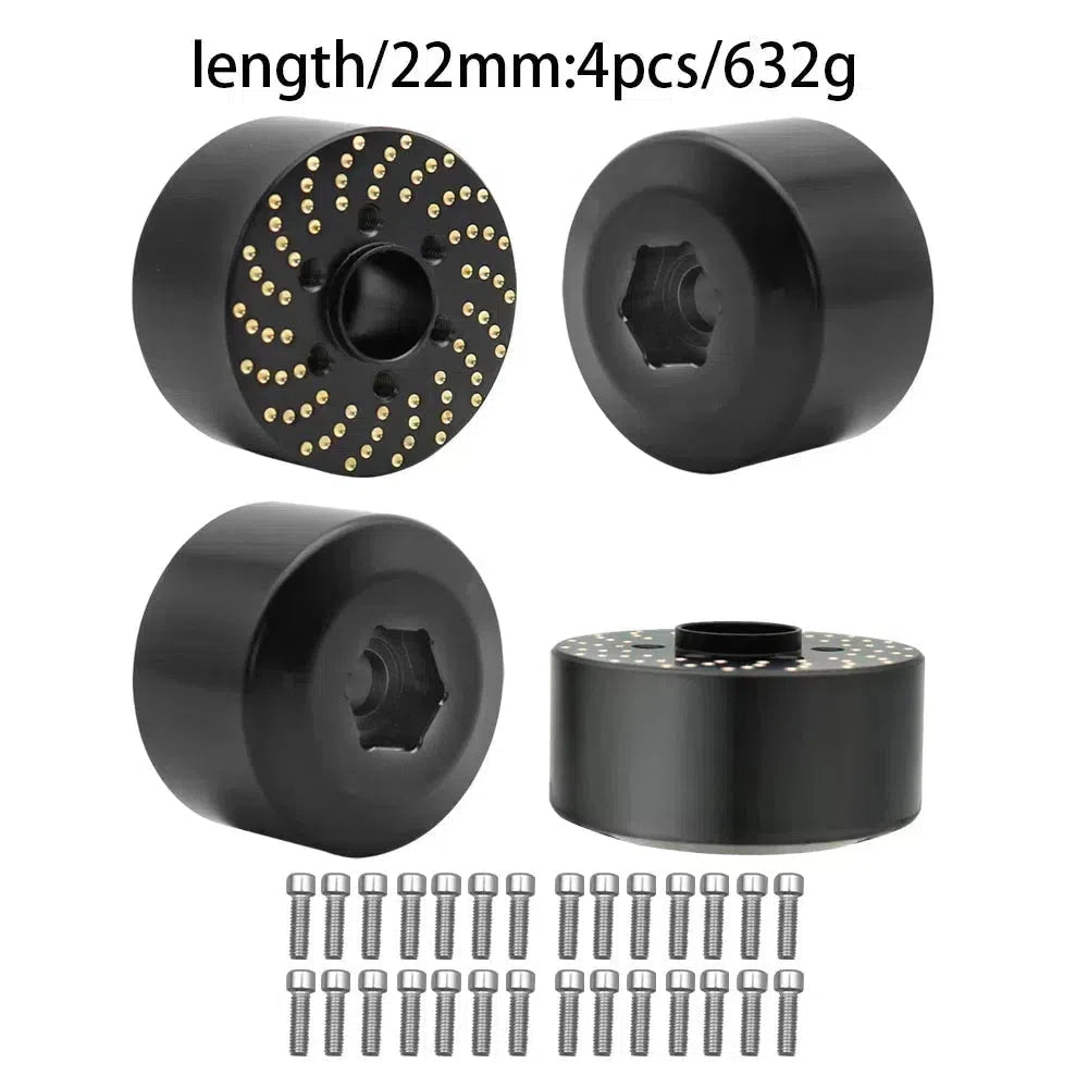 Brass Wheel Hex Hub Weights