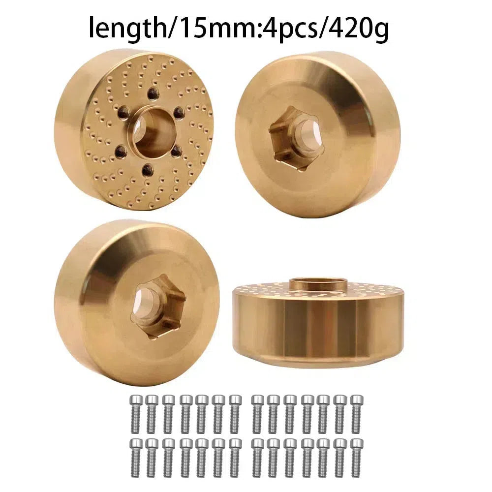 Brass Wheel Hex Hub Weights