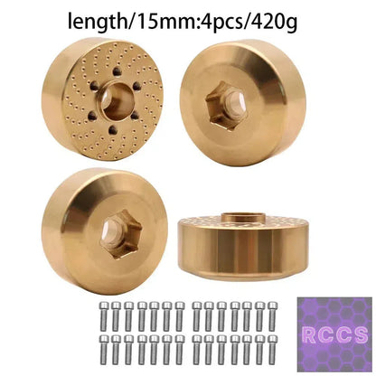 Brass Wheel Hex Hub Weights