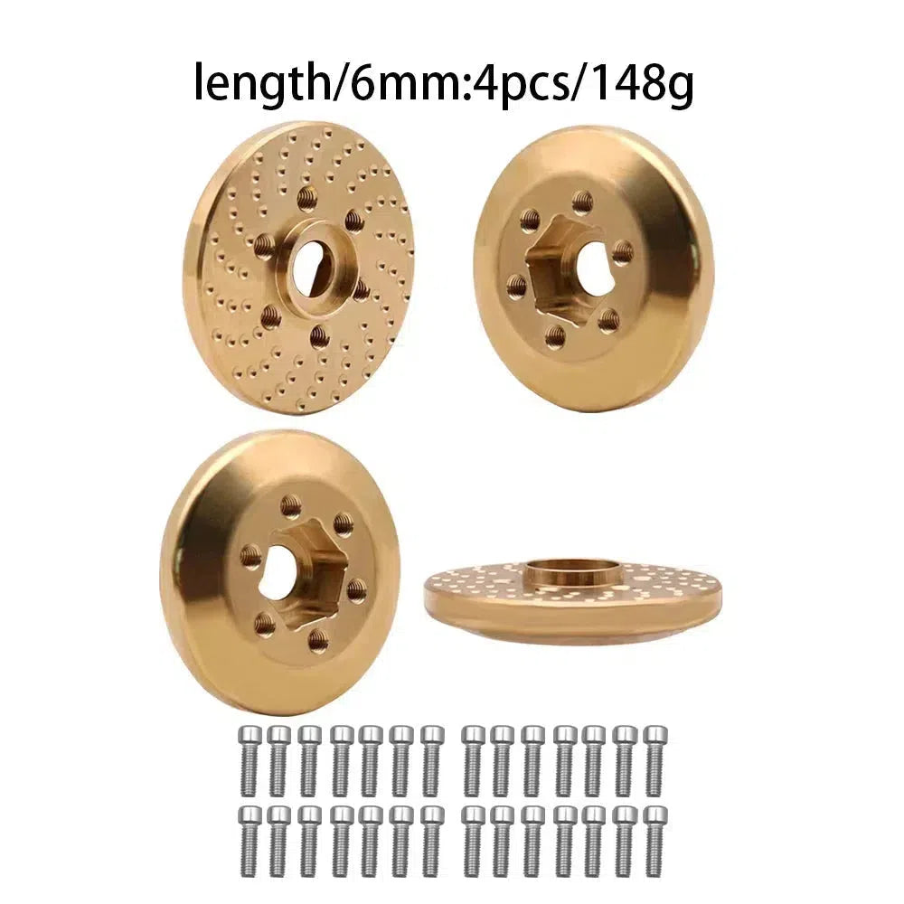 Brass Wheel Hex Hub Weights
