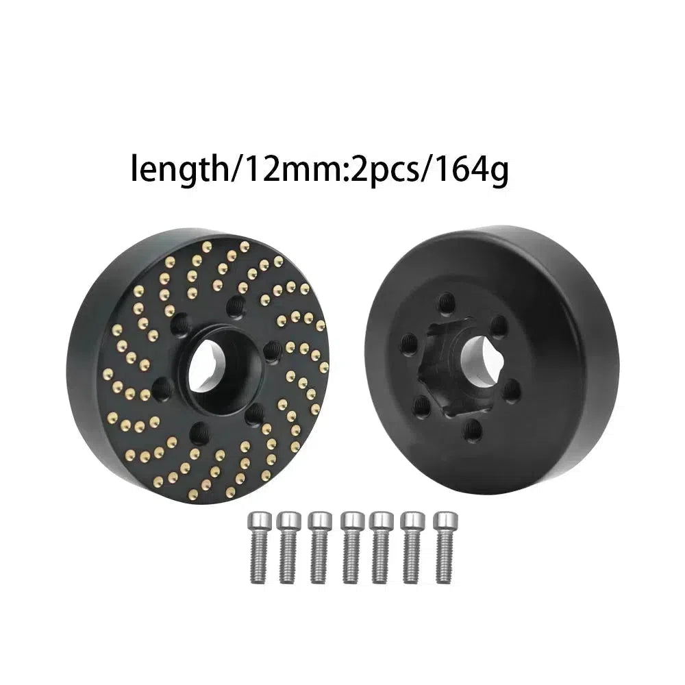 Brass Wheel Hex Hub Weights