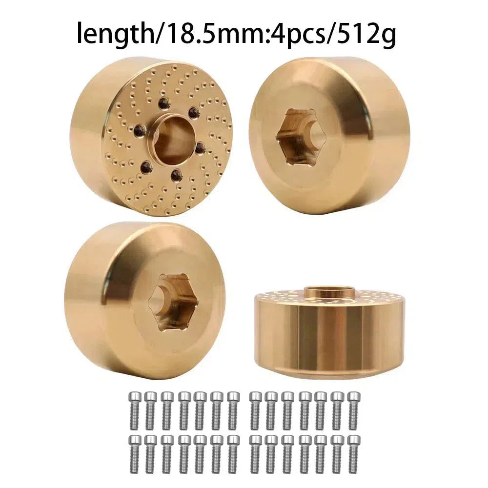Brass Wheel Hex Hub Weights