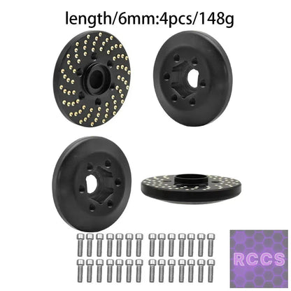 Brass Wheel Hex Hub Weights