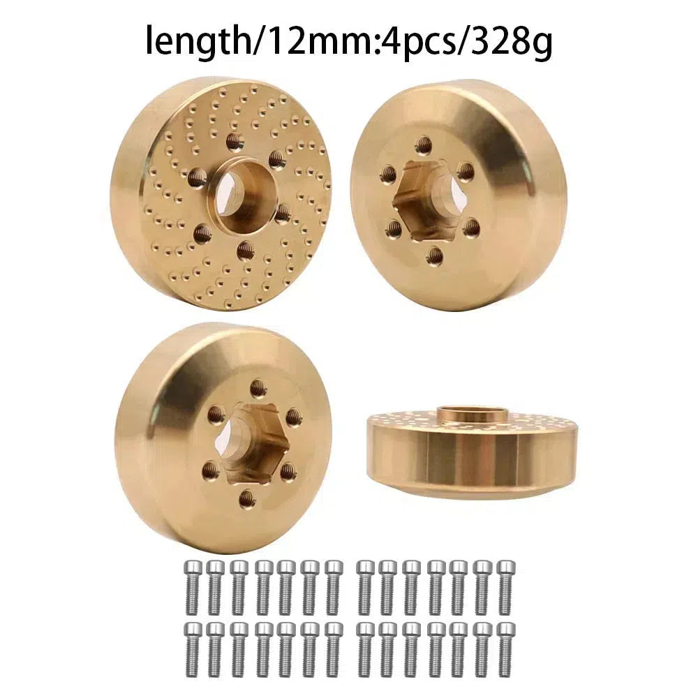 Brass Wheel Hex Hub Weights
